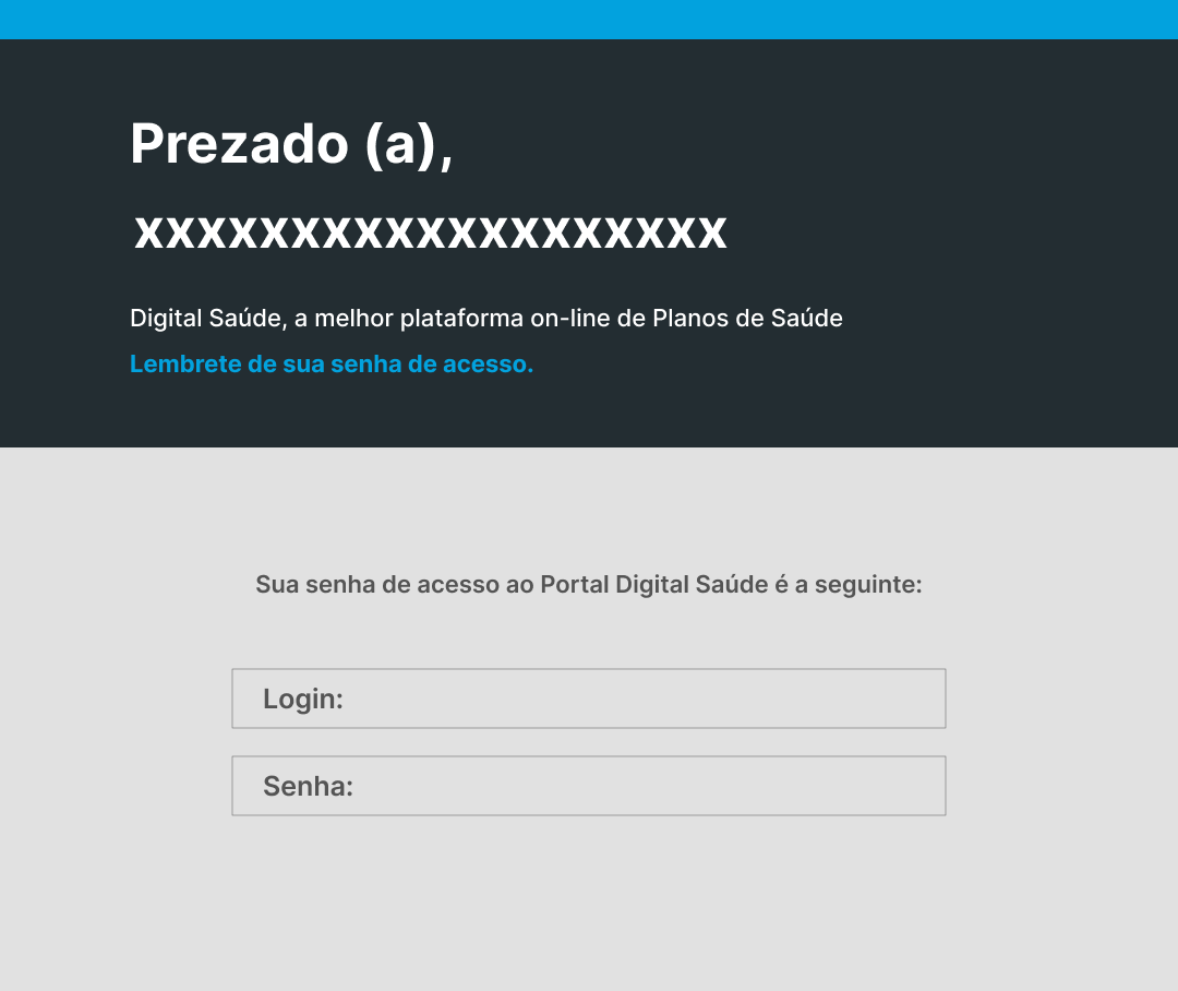 Passo 3 - Email com nova senha